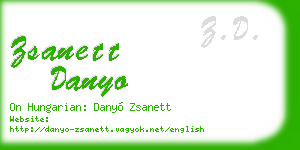 zsanett danyo business card